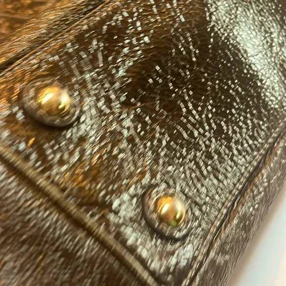 J Crew Dark Brown Patent Leather Tote - Picture 14 of 16